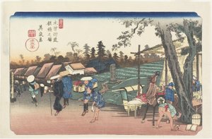 No.2: Itabashi Station, 1835-1836 作： Keisai Eisen